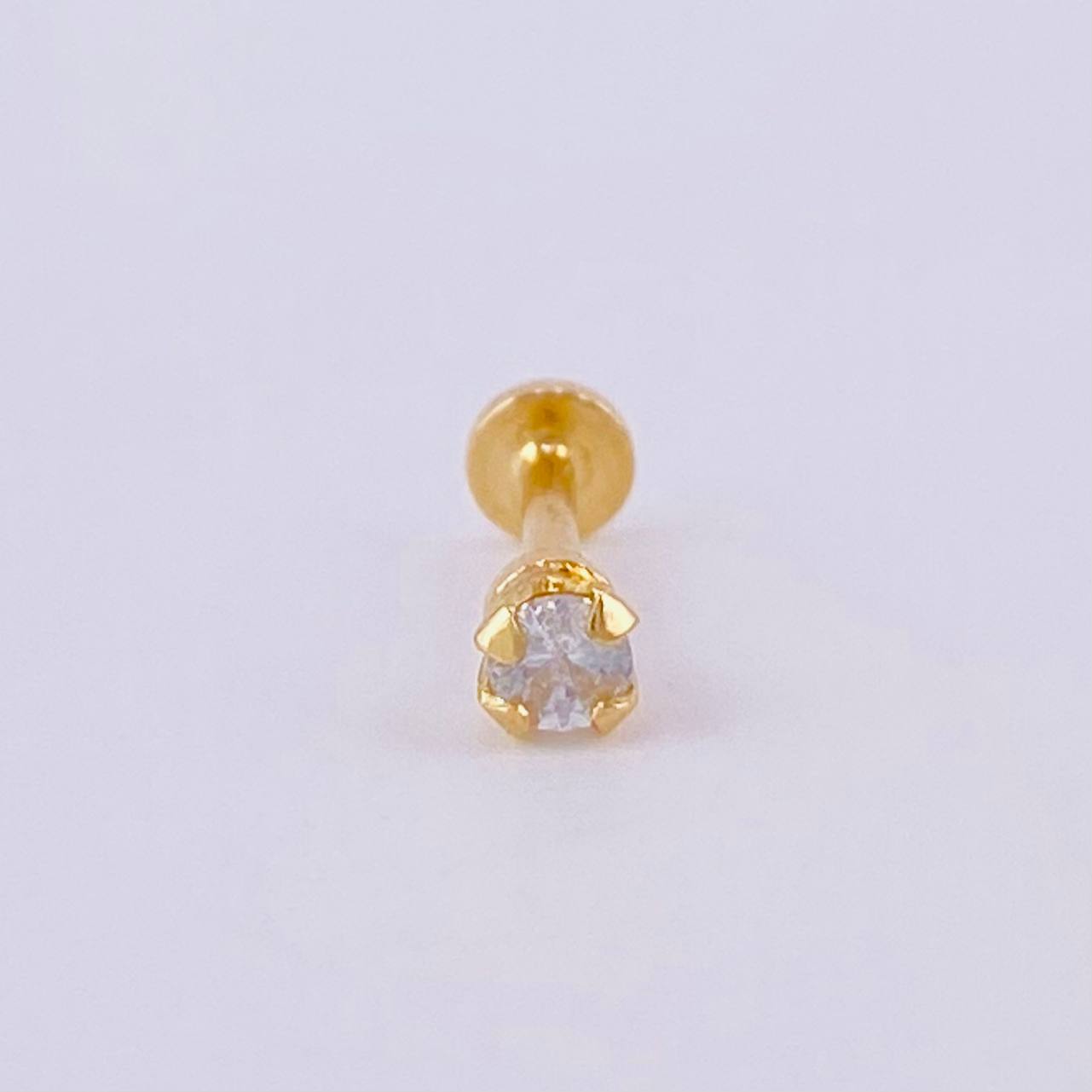 Piercing Chispa Circulo 0.4g / 1cm Oro Amarillo 18K