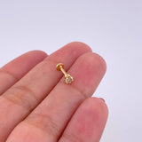 Piercing Chispa Circulo 0.35g / 1cm Oro Amarillo 18K