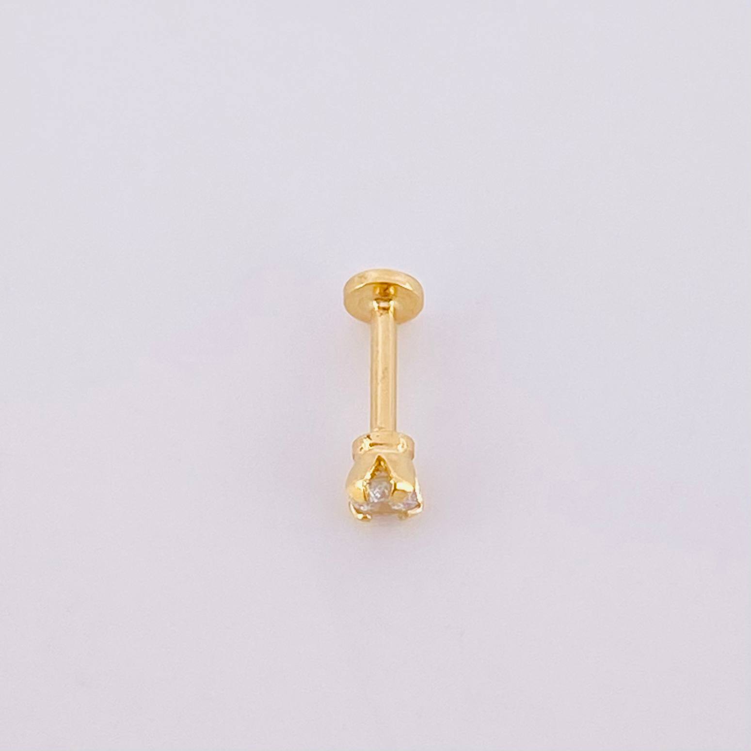 Piercing Chispa Circulo 0.4g / 1cm Oro Amarillo 18K