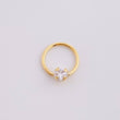 Piercing Aro Chispa Central 0.3g / 1cm Oro Amarillo 18K