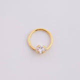 Piercing Aro Chispa Central 0.3g / 1cm Oro Amarillo 18K