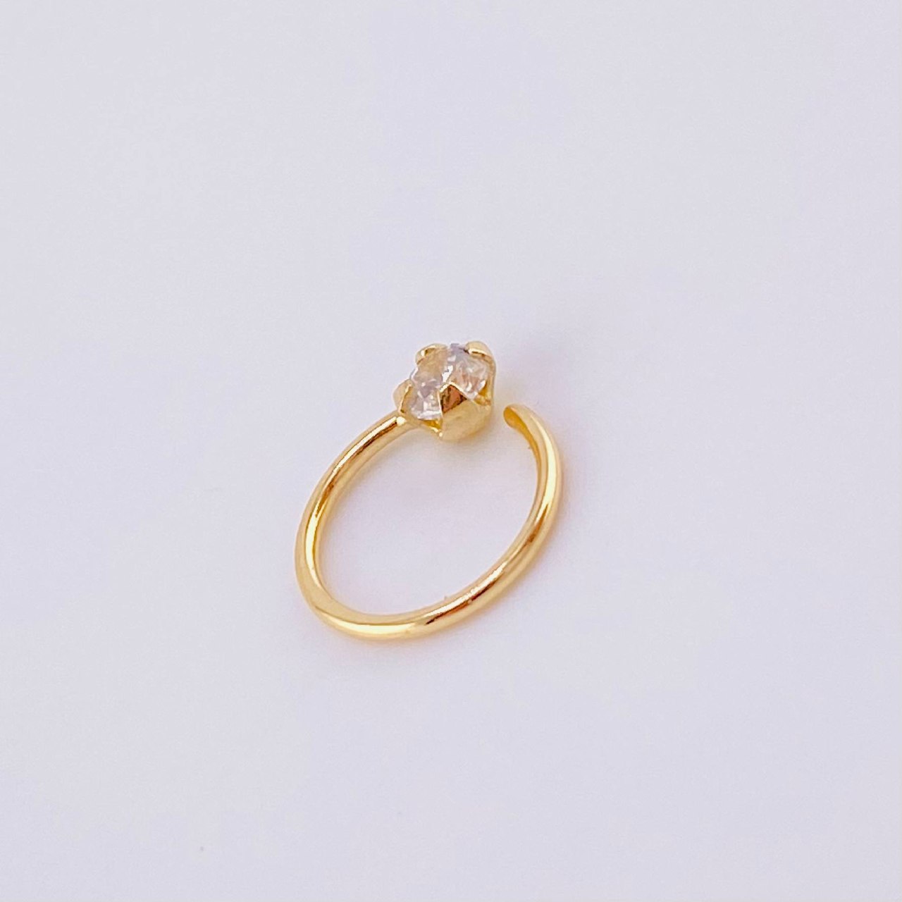 Piercing Aro Chispa Central 0.3g / 1cm Oro Amarillo 18K