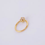 Piercing Aro Chispa Central 0.3g / 1cm Oro Amarillo 18K