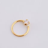 Piercing Aro Chispa Central 0.3g / 1cm Oro Amarillo 18K