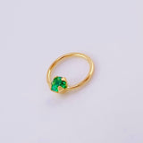 Piercing Aro Chispa Central 0.25g / 1cm Oro Amarillo 18K