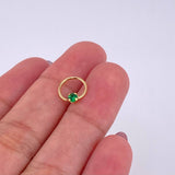 Piercing Aro Chispa Central 0.25g / 1cm Oro Amarillo 18K