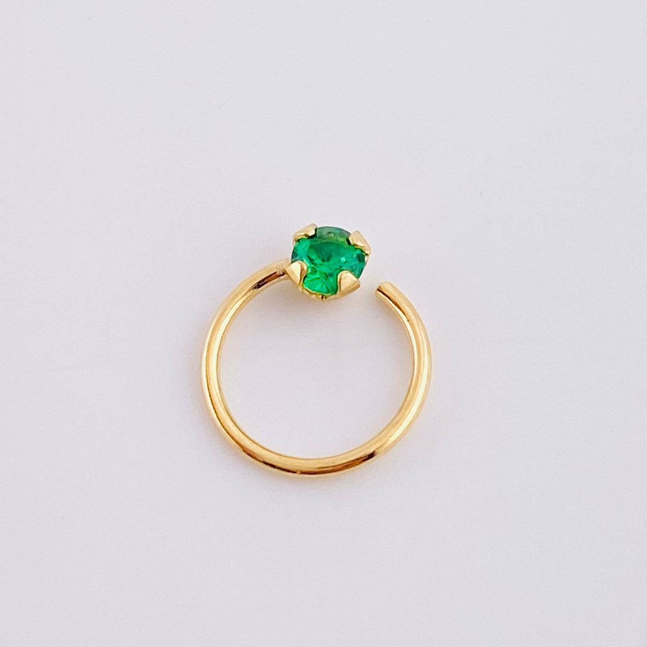 Piercing Aro Chispa Central 0.25g / 1cm Oro Amarillo 18K