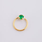 Piercing Aro Chispa Central 0.25g / 1cm Oro Amarillo 18K