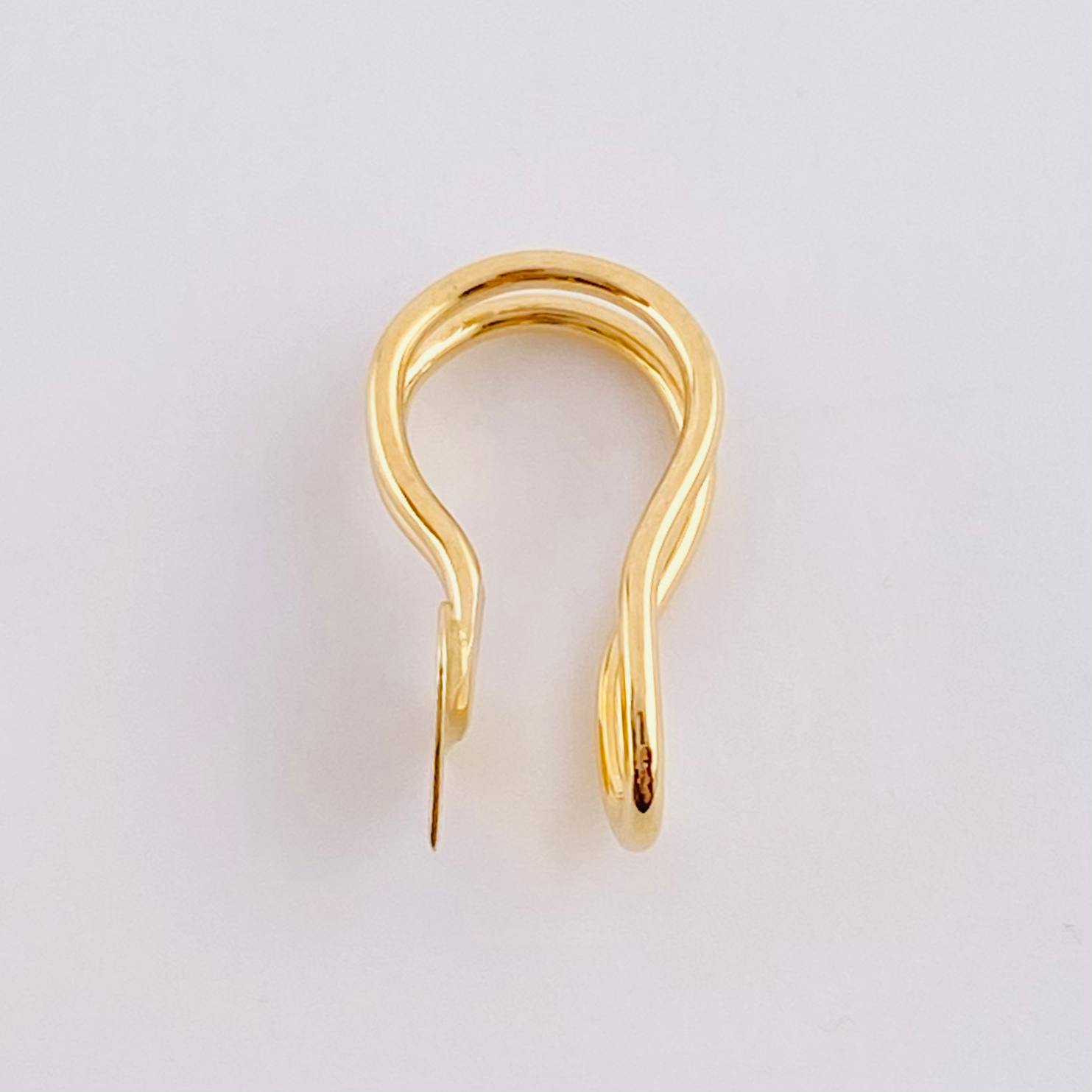 Piercing Corazón Liso 0.65g / 1.4cm Oro Amarillo 18K