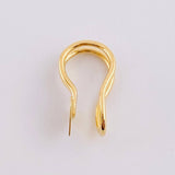 Piercing Corazón Liso 0.65g / 1.4cm Oro Amarillo 18K