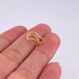Piercing Corazón Liso 0.65g / 1.4cm Oro Amarillo 18K
