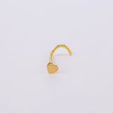 Piercing Chispa Corazón 0.15g / 1cm Oro Amarillo 18K