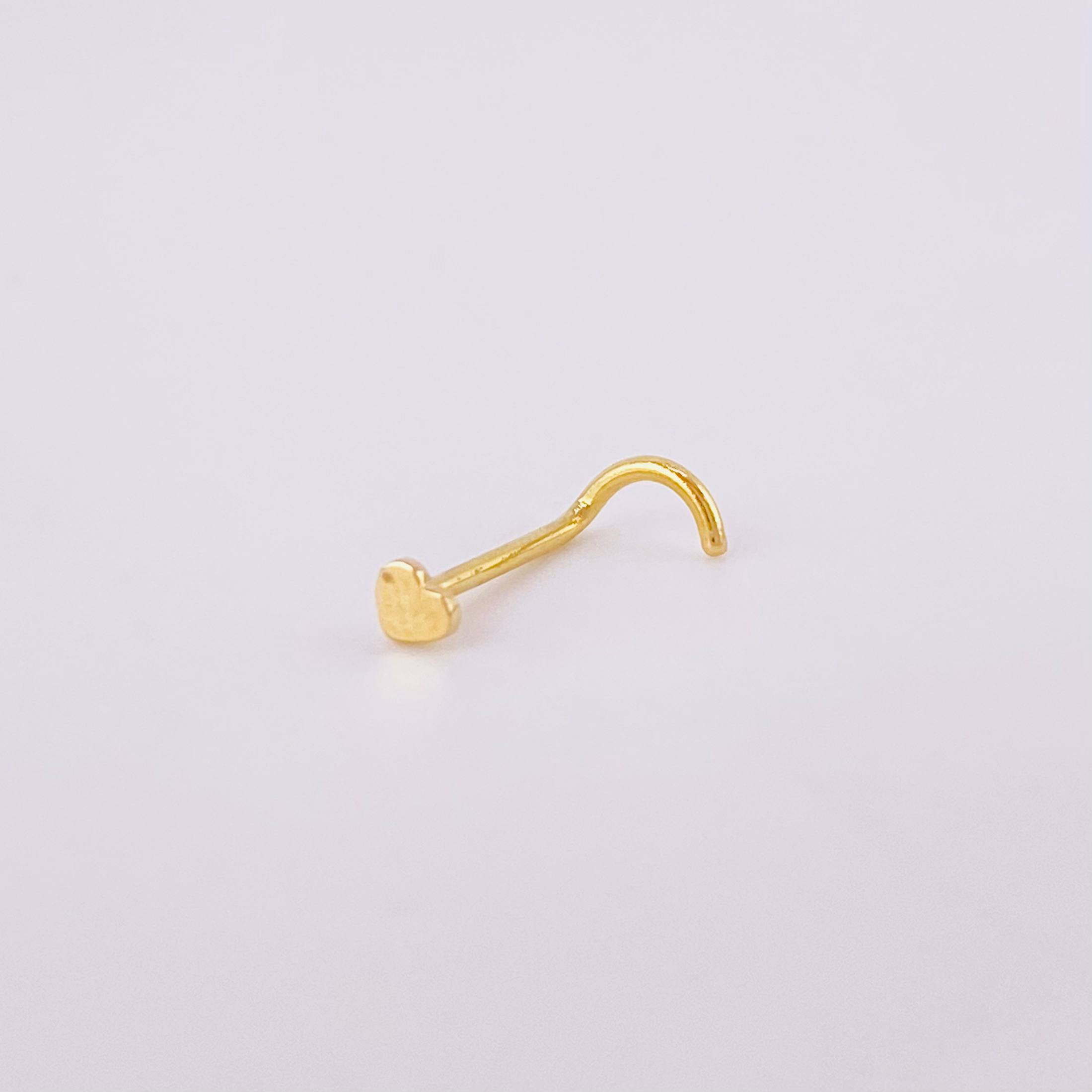 Piercing Chispa Corazón 0.15g / 1cm Oro Amarillo 18K