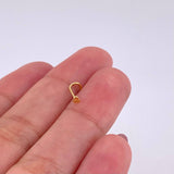 Piercing Chispa Corazón 0.15g / 1cm Oro Amarillo 18K