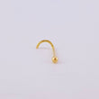 Piercing Chispa Bola 0.15g / 1cm Oro Amarillo 18K