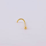 Piercing Chispa Bola 0.15g / 1cm Oro Amarillo 18K
