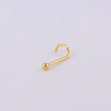 Piercing Chispa Bola 0.15g / 1cm Oro Amarillo 18K