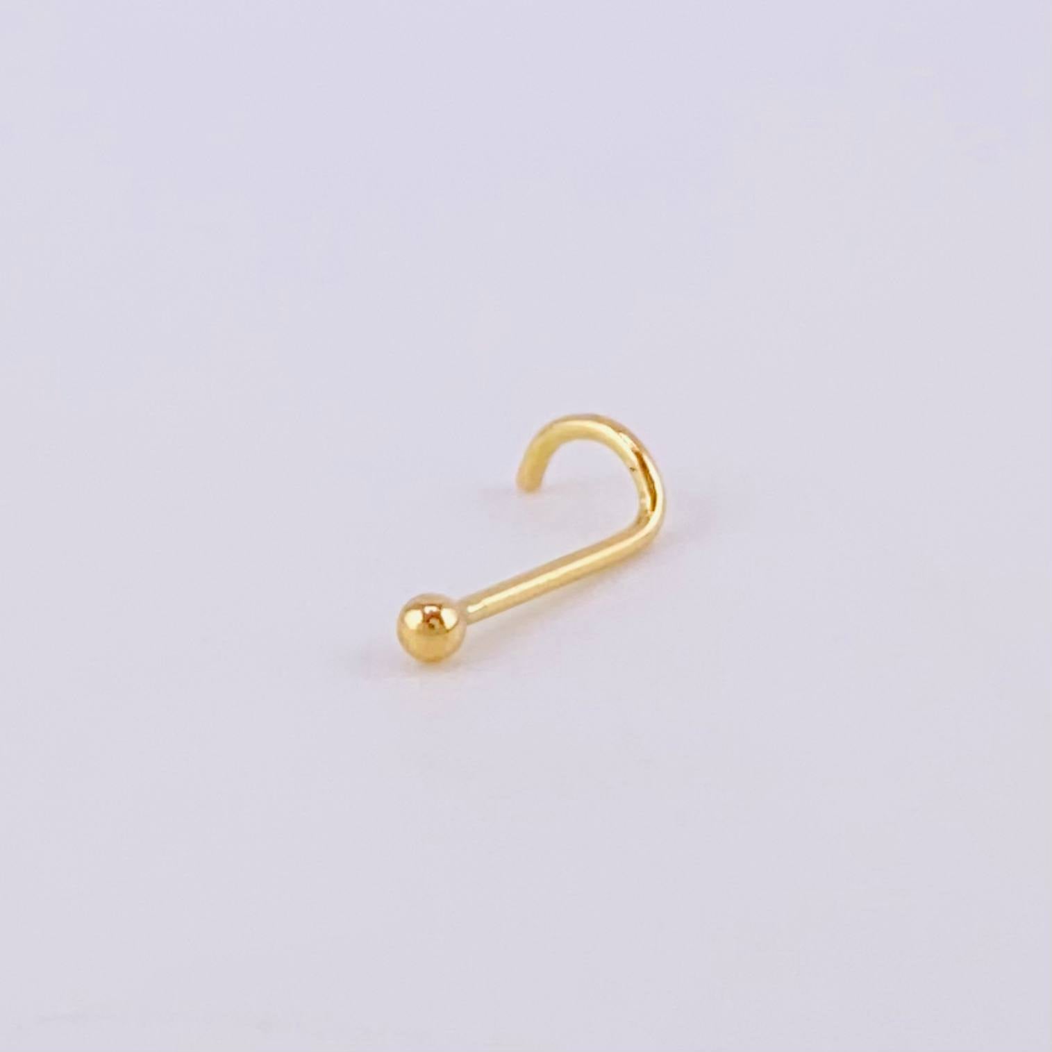 Piercing Chispa Bola 0.15g / 1cm Oro Amarillo 18K