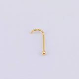 Piercing Chispa Bola 0.15g / 1cm Oro Amarillo 18K