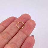 Piercing Aro Liso 0.2g / 1cm Oro Amarillo 18K