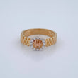 Anillo Corona 3.5gr / T7 1/4 / Tres Oros 18K %