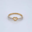 Anillo Linea de Vida 1.45gr / T6 1/4 / Dos Oros Amarillo Blanco 18K %