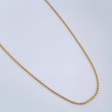 Cadena Militar 2.55gr / 60.5cm / 0.7mm Oro Amarillo +3 18K %