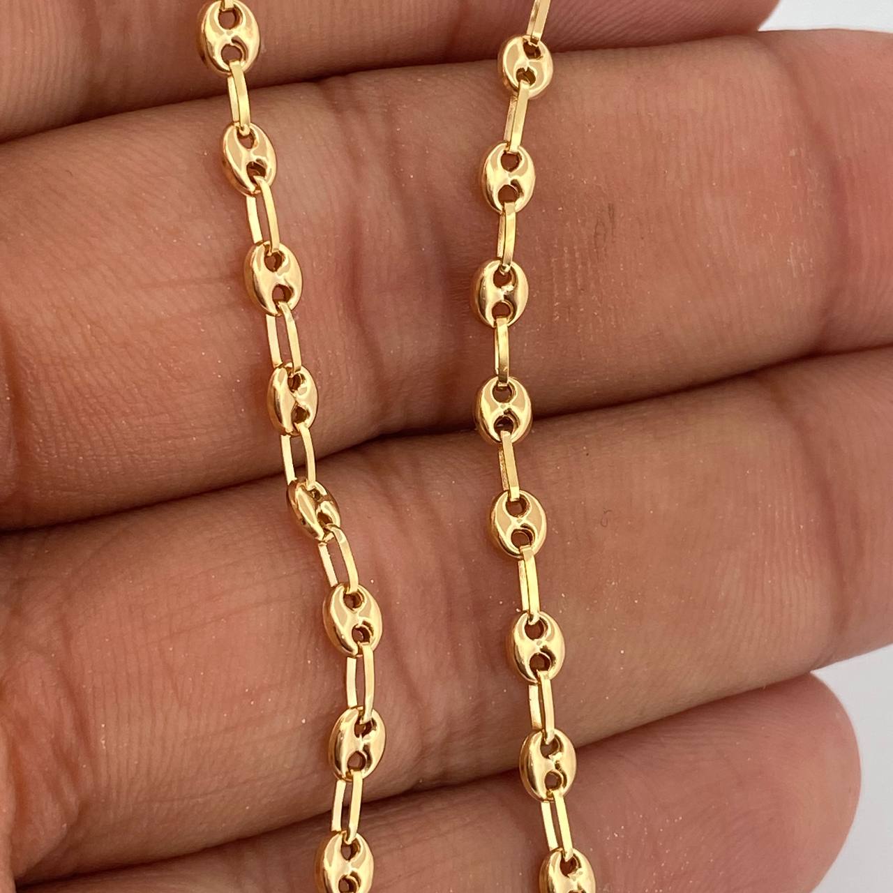 Cadena GC 4.95gr / 50.5cm / 3mm Oro Amarillo 18K &