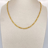 Cadena Figaro 6.5gr / 60.2cm / 2.93mm Oro Amarillo +1 18K $