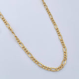 Cadena Figaro 6.5gr / 60.2cm / 2.93mm Oro Amarillo +1 18K $