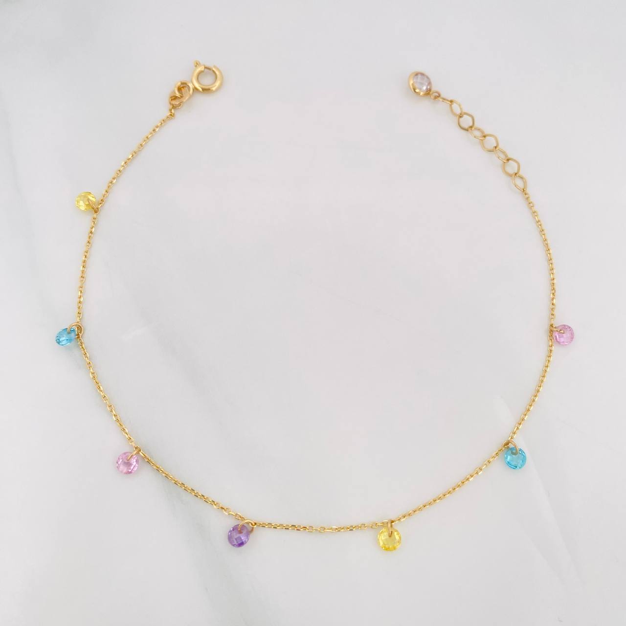 Pulso Modulable Aro Seguido 1.2g / 17cm - 20cm / 0.8mm Oro Amarillo 18K
