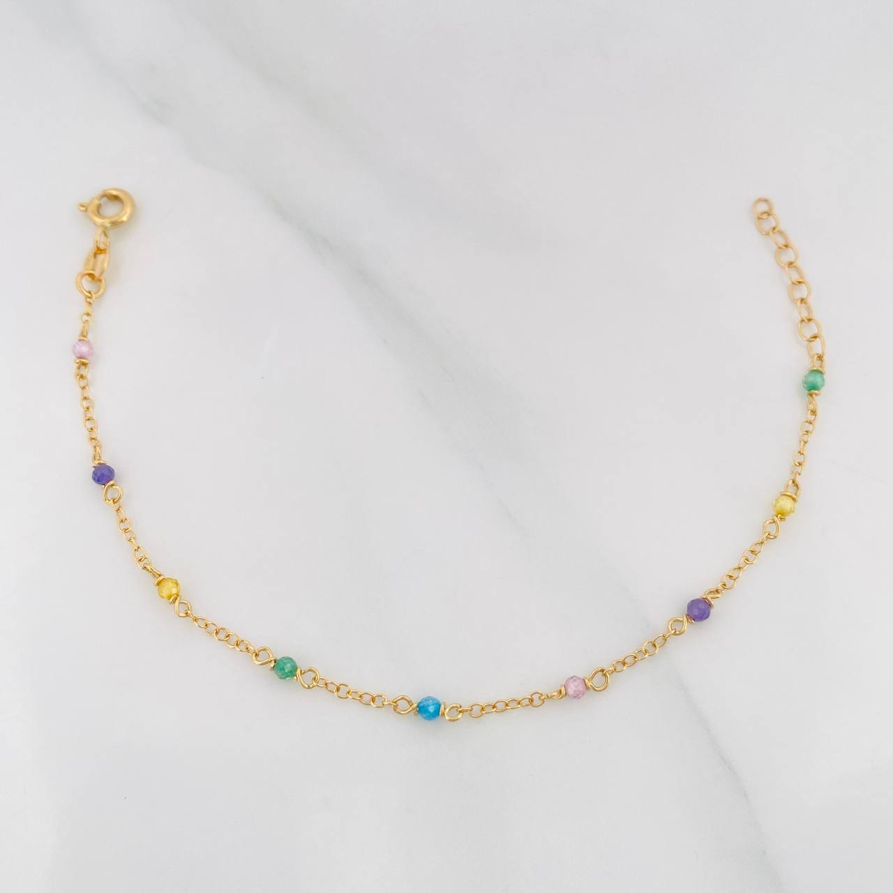 Pulso Bebé Aro Seguido 1g / 14.5cm / 0.9mm Oro Amarillo 18K