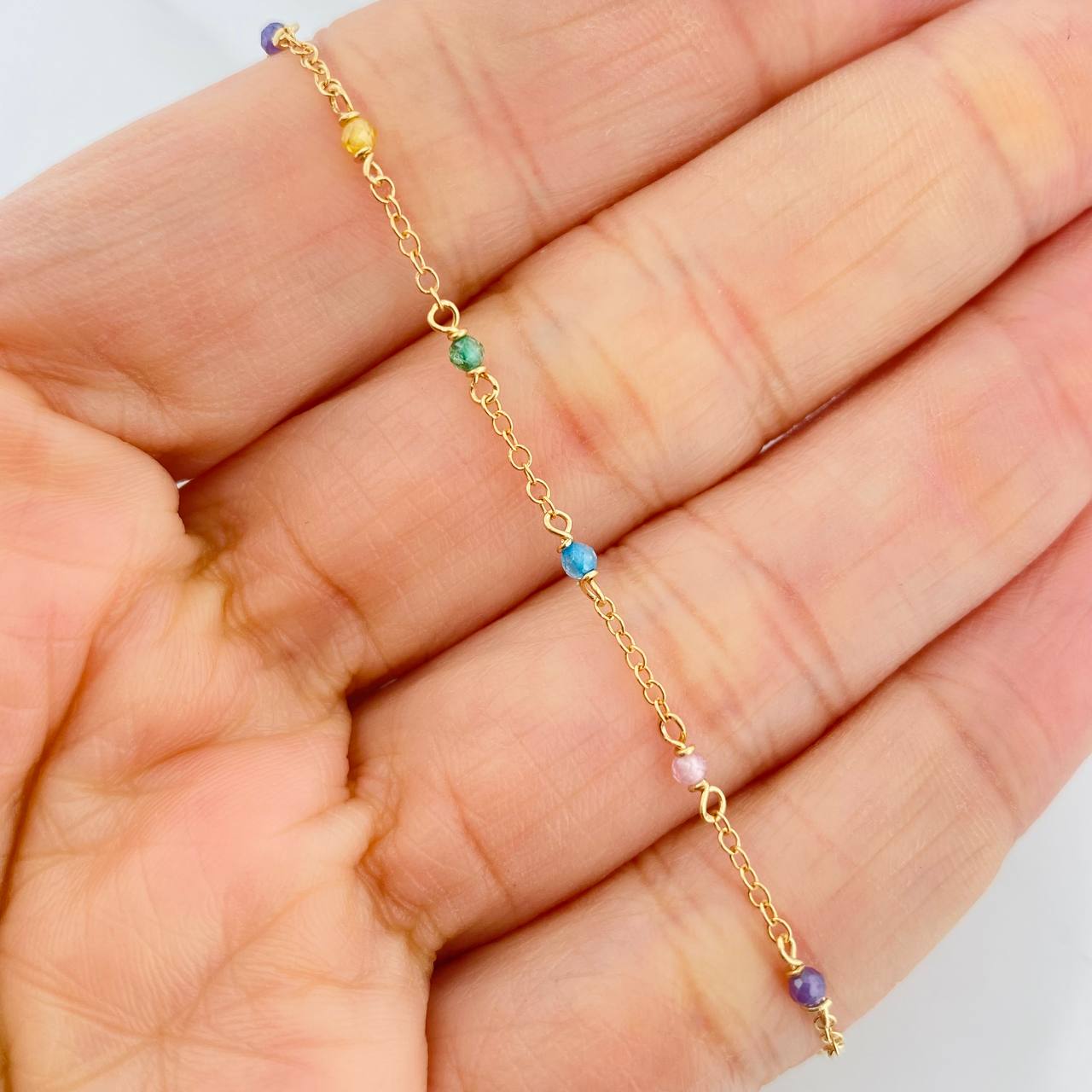 Pulso Bebé Aro Seguido 1g / 14.5cm / 0.9mm Oro Amarillo 18K