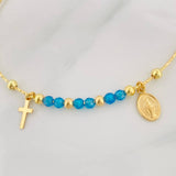 Pulso Aro Virgen Milagrosa 3.35g / 17cm / 1mm Oro Amarillo 18K