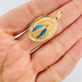 Dije Virgen Milagrosa 2g / 3.5cm Oro Amarillo 18K