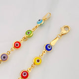 Pulso Ojo Turco 3.65g / 19cm / 2.5mm Oro Amarillo 18K