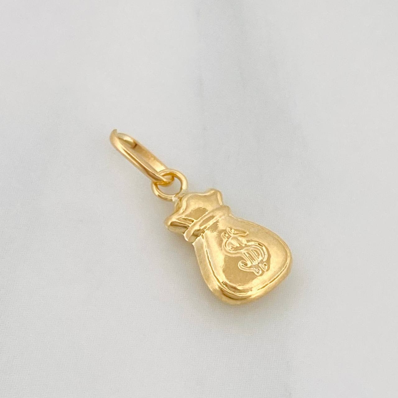 Dije Bolsa de Dinero 0.35g / 1.5cm Oro Amarillo 18K