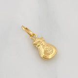Dije Bolsa de Dinero 0.35g / 1.5cm Oro Amarillo 18K