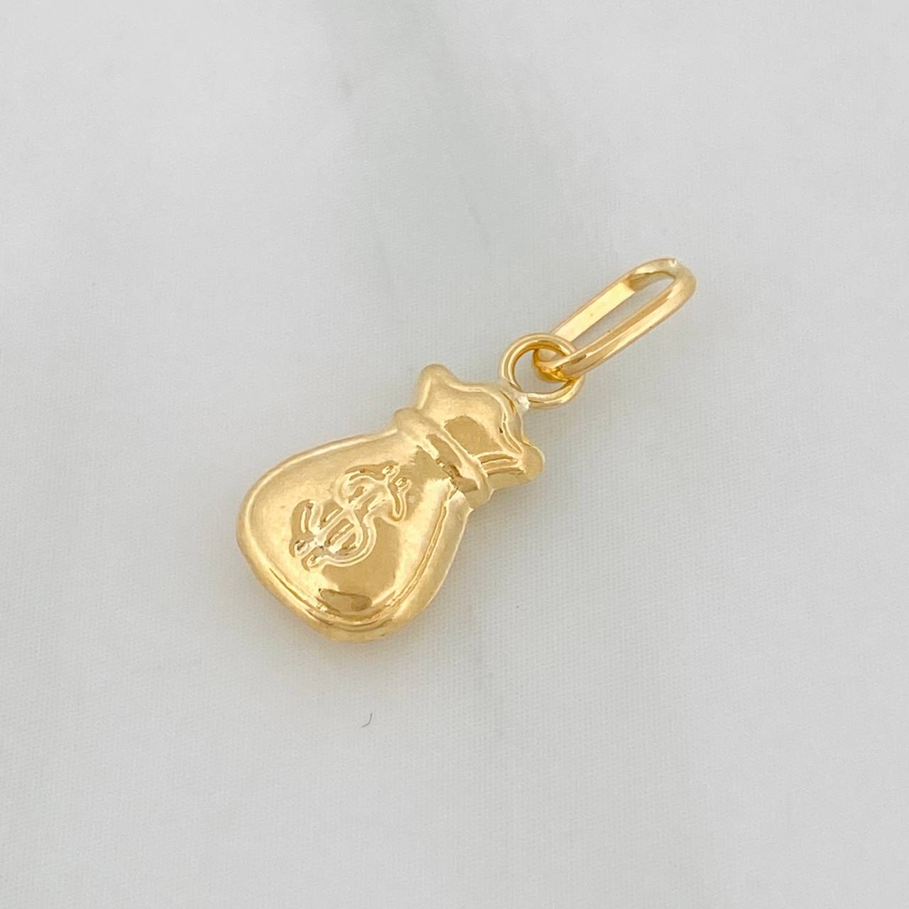 Dije Bolsa de Dinero 0.35g / 1.5cm Oro Amarillo 18K