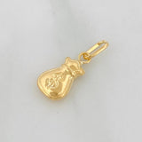 Dije Bolsa de Dinero 0.35g / 1.5cm Oro Amarillo 18K