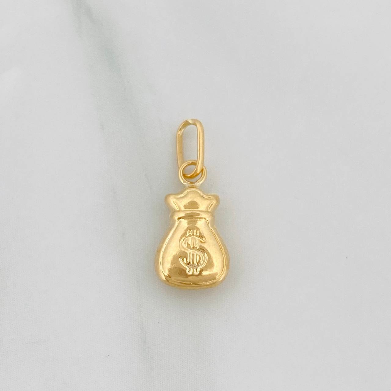 Dije Bolsa de Dinero 0.35g / 1.5cm Oro Amarillo 18K