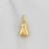 Dije Bolsa de Dinero 0.35g / 1.5cm Oro Amarillo 18K
