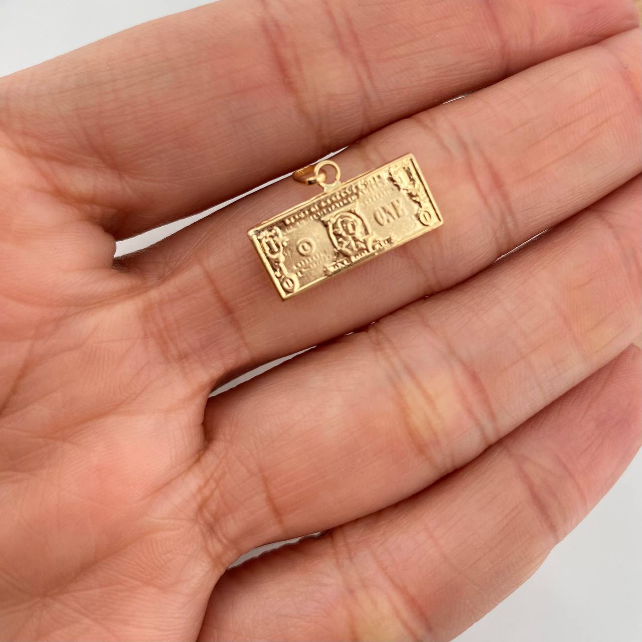 Dije One Dolar 0.75g / 2cm Oro Amarillo 18K