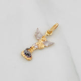 Dije San Miguel Arcángel 1.2g / 2.5cm Tres Oros 18K