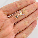 Dije San Miguel Arcángel 1.2g / 2.5cm Tres Oros 18K