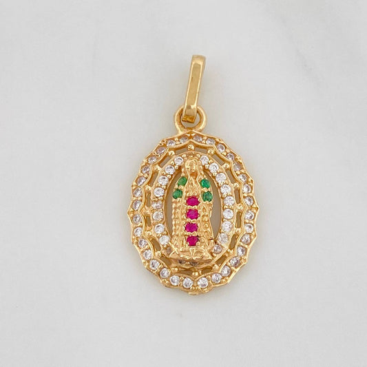 Dije Virgen de Guadalupe 1.7g / 2.2cm Oro Amarillo 18K