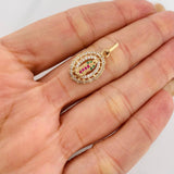 Dije Virgen de Guadalupe 1.7g / 2.2cm Oro Amarillo 18K