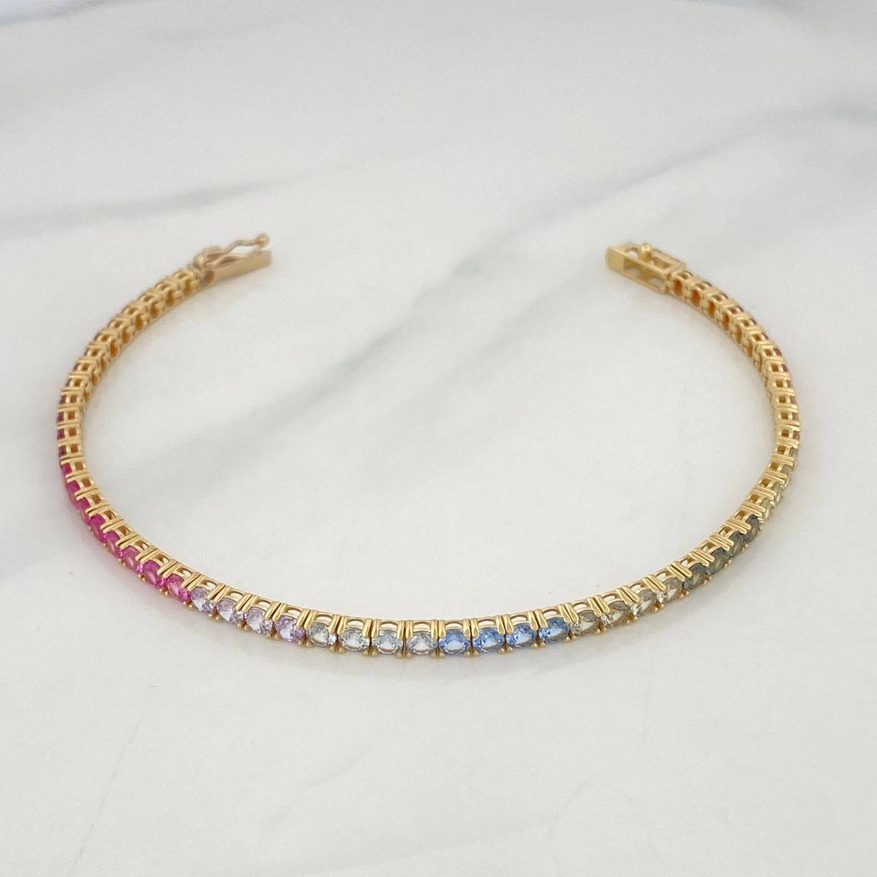 Pulso Tennis 7.5g / 17.5cm / 2.9mm Oro Amarillo 18K