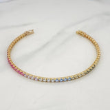 Pulso Tennis 7.5g / 17.5cm / 2.9mm Oro Amarillo 18K