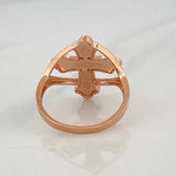 Anillo Cruz 3.55g / T7 1/4 Oro Rosa 18K